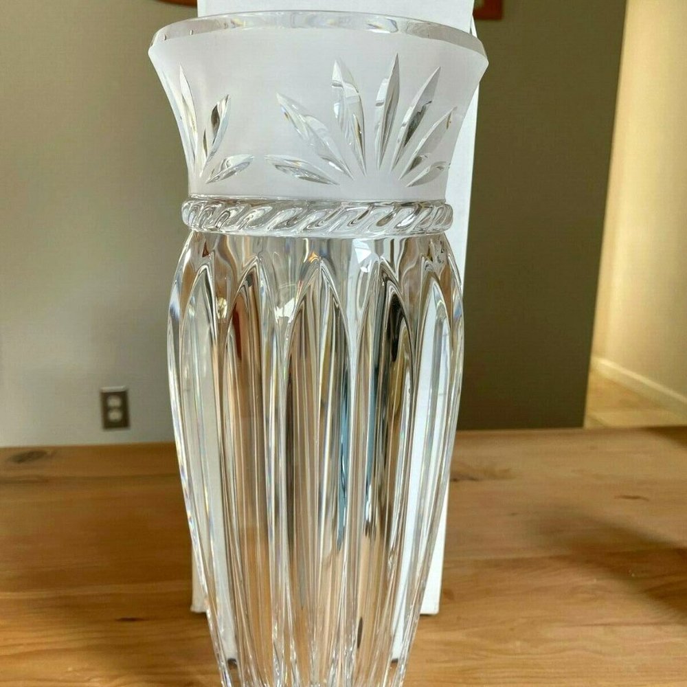 Carthage Crystal Blown glass vase